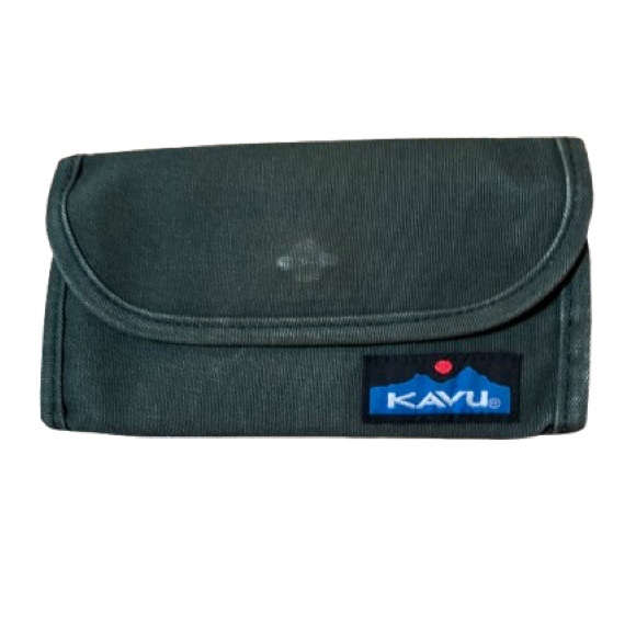 KAVU Olive Green Canvas Wallet - Picture 1 of 15